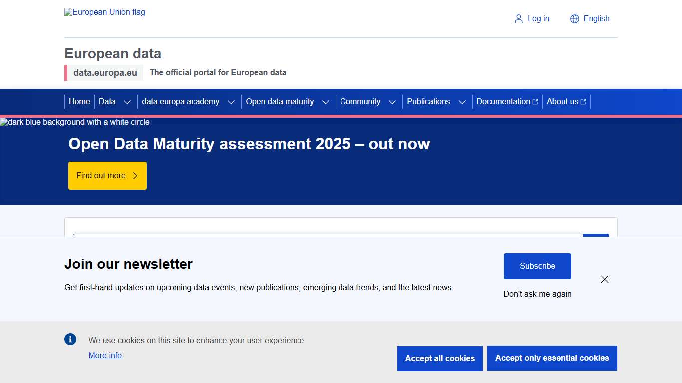 The official portal for European data data.europa.eu